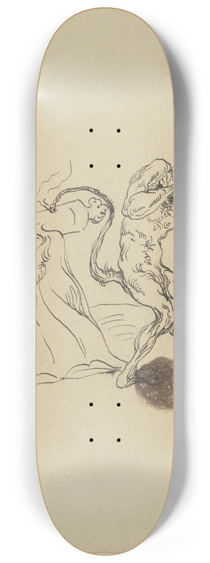 Victor Mller - Teufel, eine Kanone abfeuernd 8.25 inch art skate deck