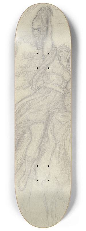 Victor Mller - Tomyris mit dem Haupte des Kyros zu Pferde 8.25 inch art skate deck