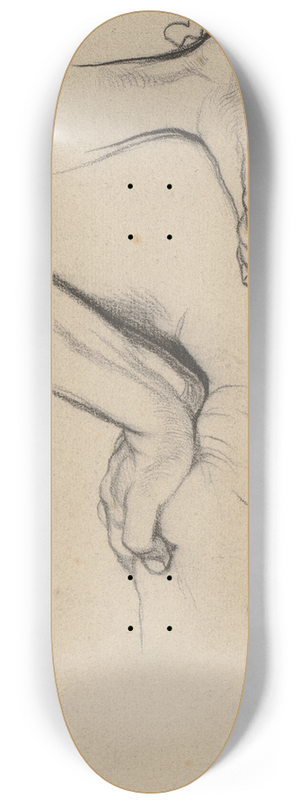 Victor Mller - Zwei aufgesttzte rechte Hnde und ein linker Fu 8.25 inch art skate deck