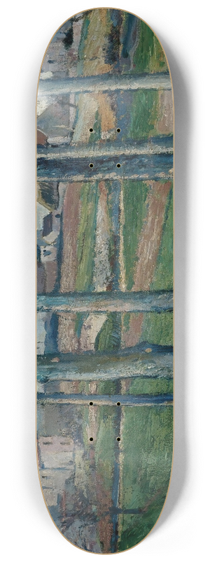 Victor Vignon - Village  Travers Les Arbres 8.25 inch art skate deck