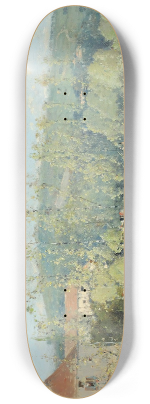 Victor Viollet-le-duc - A Punt On The River 8.25 inch art skate deck