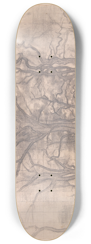 Vilhelm Hammershi - Egetrer 8.25 inch art skate deck