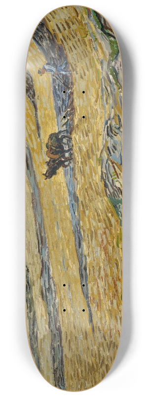 Vincent van Gogh - Enclosed Field with Ploughman 8.25 inch art skate deck