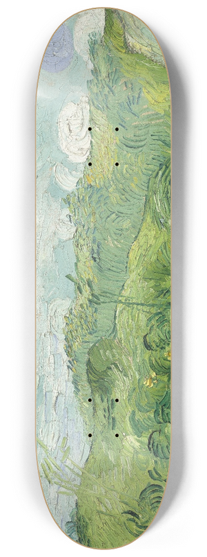 Vincent van Gogh - Green Wheat Fields, Auvers 8.25 inch art skate deck