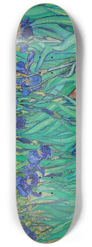 Vincent van Gogh - Irises 8.25 inch art skate deck
