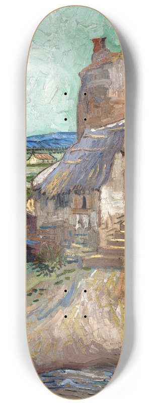 Vincent van Gogh - La Maison de la Crau 8.25 inch art skate deck