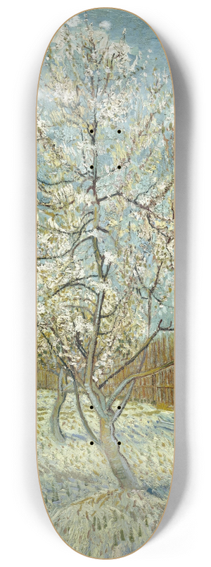 Vincent van Gogh - The pink peach tree 8.25 inch art skate deck