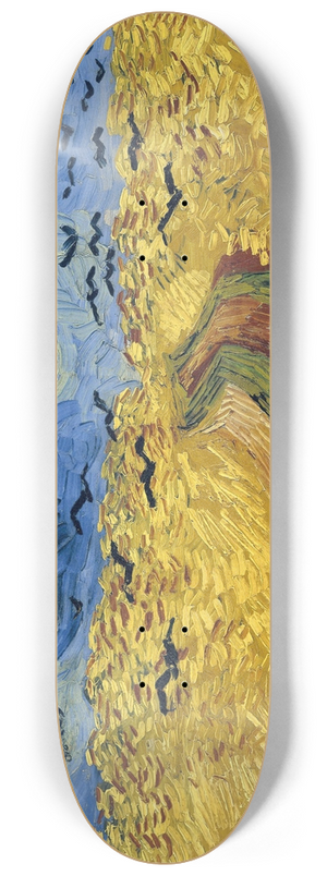 Vincent van Gogh - Wheatfield with Crows 8.25 inch art skate deck