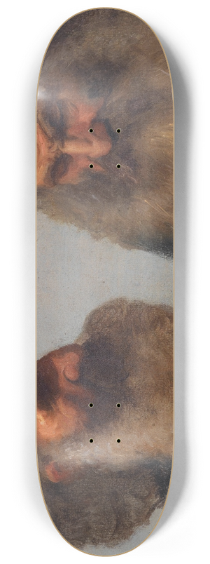 Vincenzo Gemito - A Double Self-Portrait 8.25 inch art skate deck