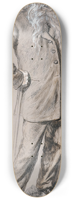 Vincenzo Gemito - Selbstportrait 8.25 inch art skate deck