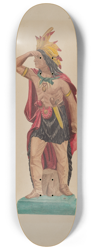 Violet Hartenstein - Cigar Store Indian 8.25 inch art skate deck