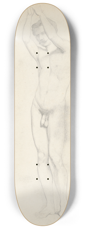 Vojtech Klimkovi - Nude man 8.25 inch art skate deck