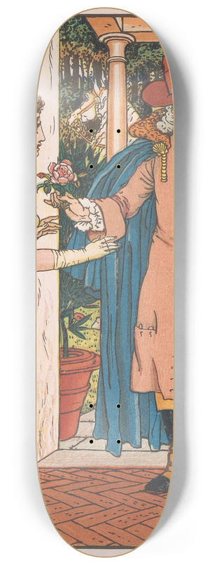 Walter Crane - Beauty and the beast Pl. 02 8.25 inch art skate deck