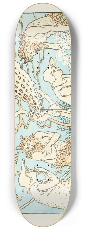 Walter Crane - Hot and Cold 8.25 inch art skate deck