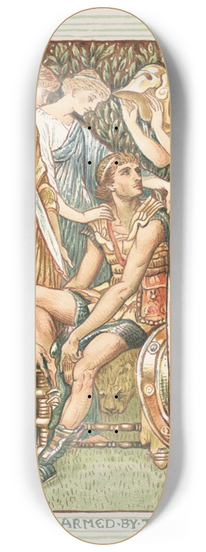 Walter Crane - Perseus Armed by the Nymphs 8.25 inch art skate deck