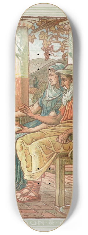 Walter Crane - Philemon and Baucis 8.25 inch art skate deck