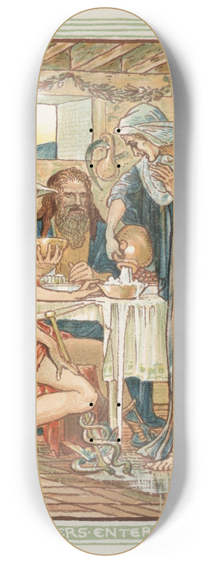 Walter Crane - The Strangers Entertained 8.25 inch art skate deck