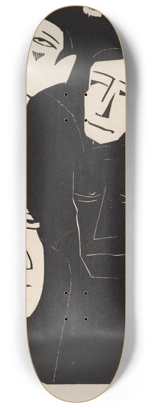 Walter Gramatt - Eavesdropping 8.25 inch art skate deck