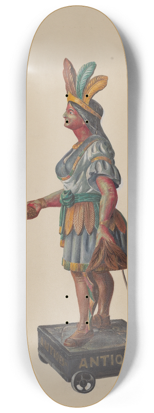 Walter Hochstrasser - Cigar Store Indian 8.25 inch art skate deck