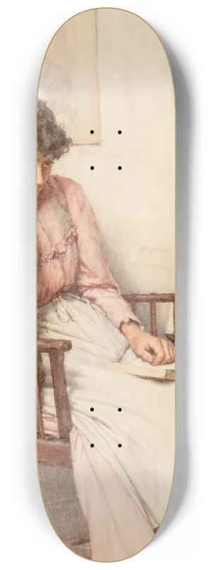 Walter Langley - A thoughtful interlude 8.25 inch art skate deck