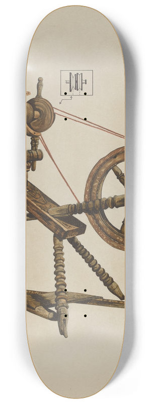 Walter Praefke - Toy Spinning Wheel 8.25 inch art skate deck