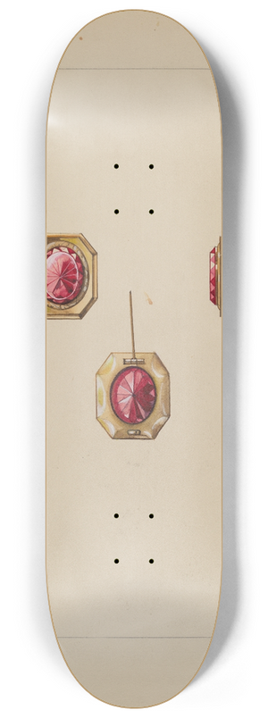 Walter W. Jennings - Brooch 8.25 inch art skate deck