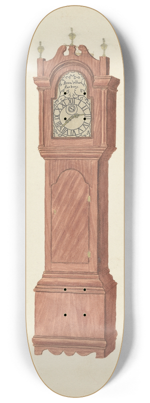 Walter W. Jennings - Grandfather Clock 8.25 inch art skate deck