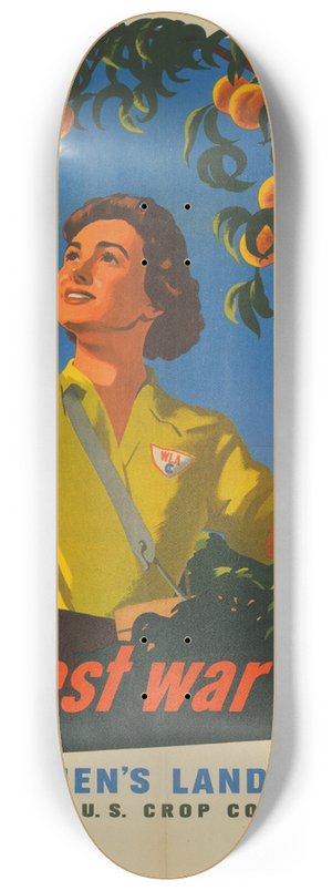 War Food Administration - Harvest War Crops 8.25 inch art skate deck
