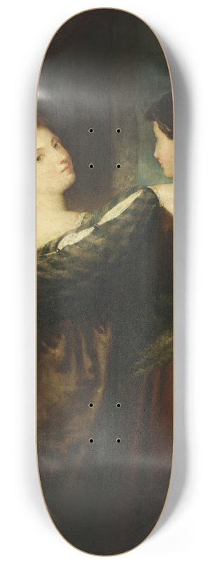 Washington Allston - The Sisters 8.25 inch art skate deck