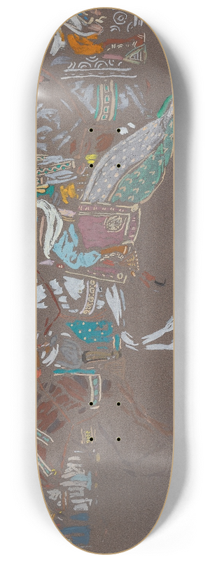 Wassily Kandinsky - Arab cavalry 8.25 inch art skate deck