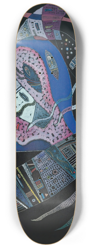 Wassily Kandinsky - Concentr 8.25 inch art skate deck