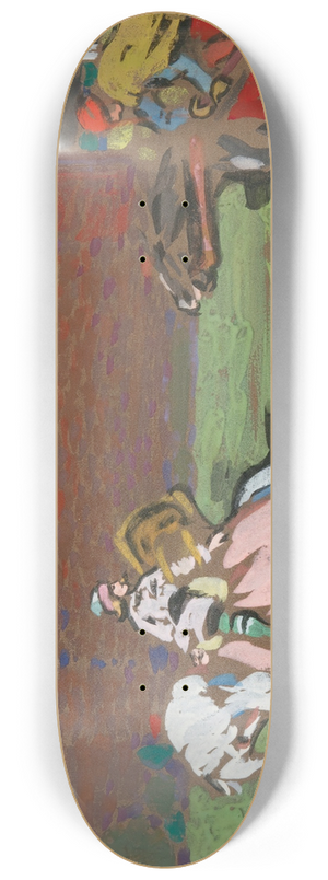 Wassily Kandinsky - Crusaders 8.25 inch art skate deck