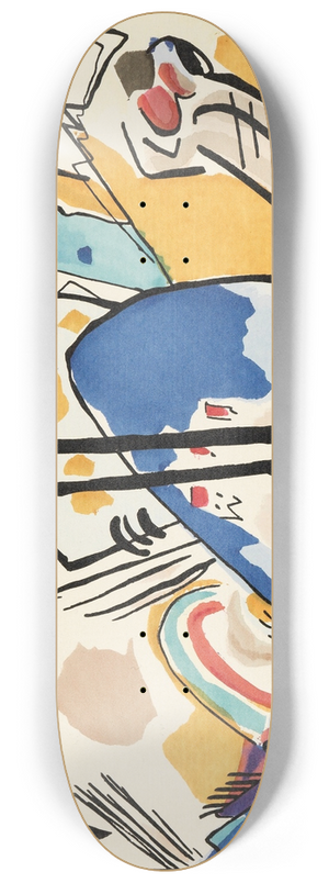Wassily Kandinsky - Der Blaue Reiter 8.25 inch art skate deck