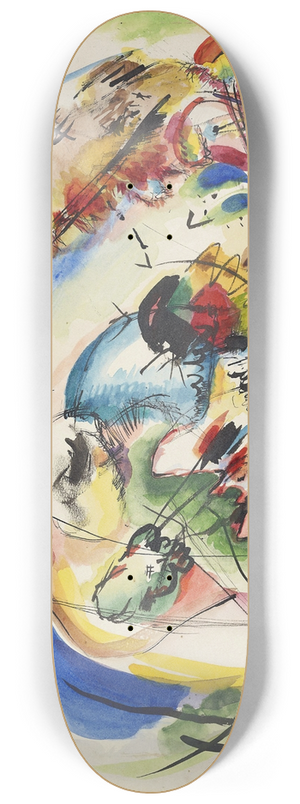 Wassily Kandinsky - Draft for Dreamy Improvisation 8.25 inch art skate deck