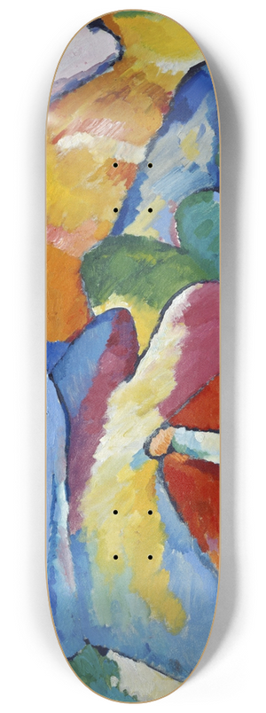 Wassily Kandinsky - Improvisation 6 (African) 8.25 inch art skate deck