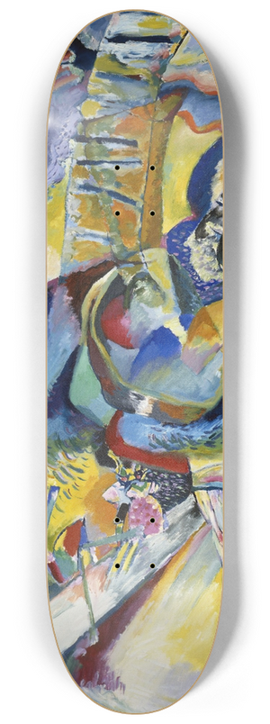 Wassily Kandinsky - Improvisation Klamm, 1914 8.25 inch art skate deck