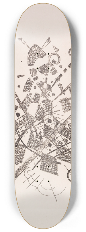 Wassily Kandinsky - Kleine Welten IX 8.25 inch art skate deck