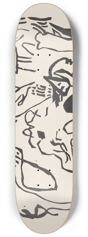 Wassily Kandinsky - Klnge Pl.06 8.25 inch art skate deck