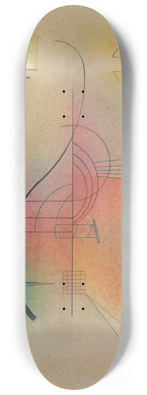 Wassily Kandinsky - Linie (Line) 8.25 inch art skate deck