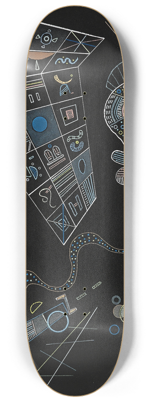Wassily Kandinsky - Ohne titel 8.25 inch art skate deck