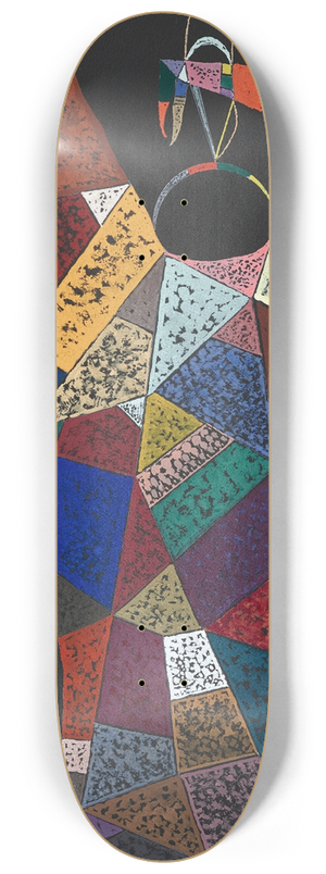 Wassily Kandinsky - Ohne Titel 8.25 inch art skate deck