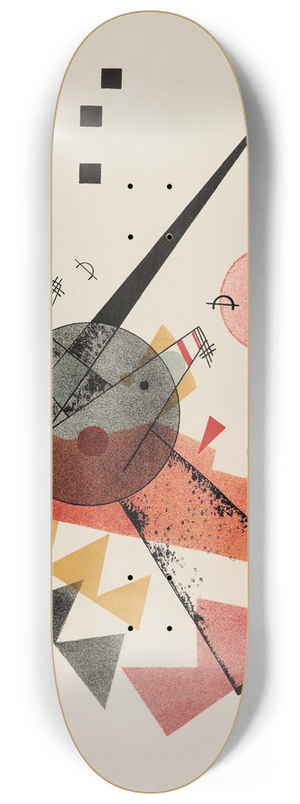 Wassily Kandinsky - Orange 8.25 inch art skate deck