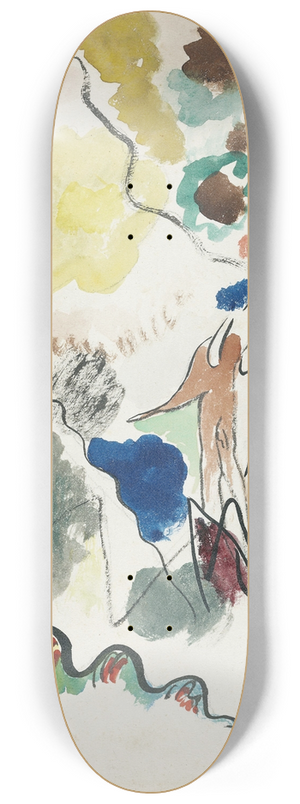 Wassily Kandinsky - Paradies 8.25 inch art skate deck