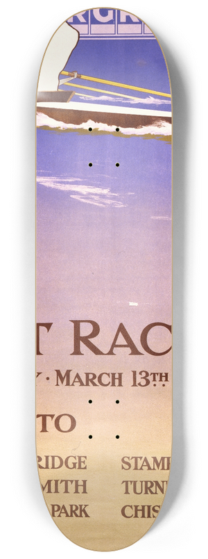 Waterlow and Sons, Ltd - Underground Boat race 8.25 inch art skate deck