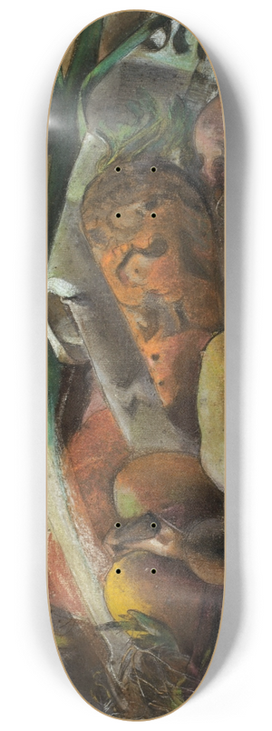 Werner Neuhaus - Still Life With Vegetables 8.25 inch art skate deck