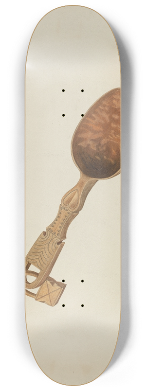 Wilbur M Rice - Wooden Spoon 8.25 inch art skate deck