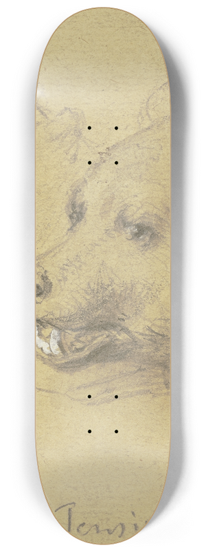 Wilhelm Amandus Beer - Two bears 8.25 inch art skate deck