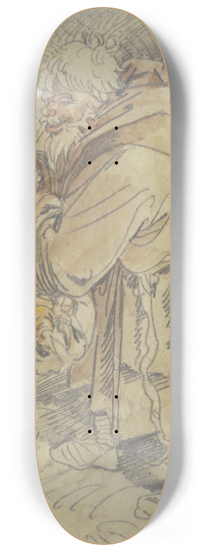 Wilhelm Busch - A monk 8.25 inch art skate deck