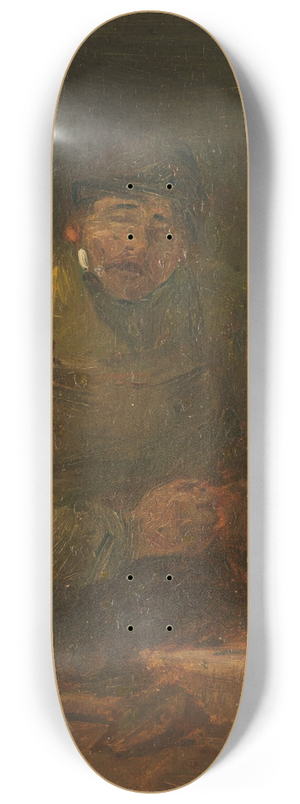Wilhelm Busch - Sogenannte Arbeitspause (Der schmerzende Daumen) 8.25 inch art skate deck