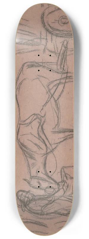 Wilhelm Kalb - Grazing draught animal 8.25 inch art skate deck